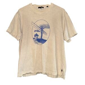 Ted Baker Tilton Angel of the North Graphic Tee Mens Sz Small Streetwear Cotton